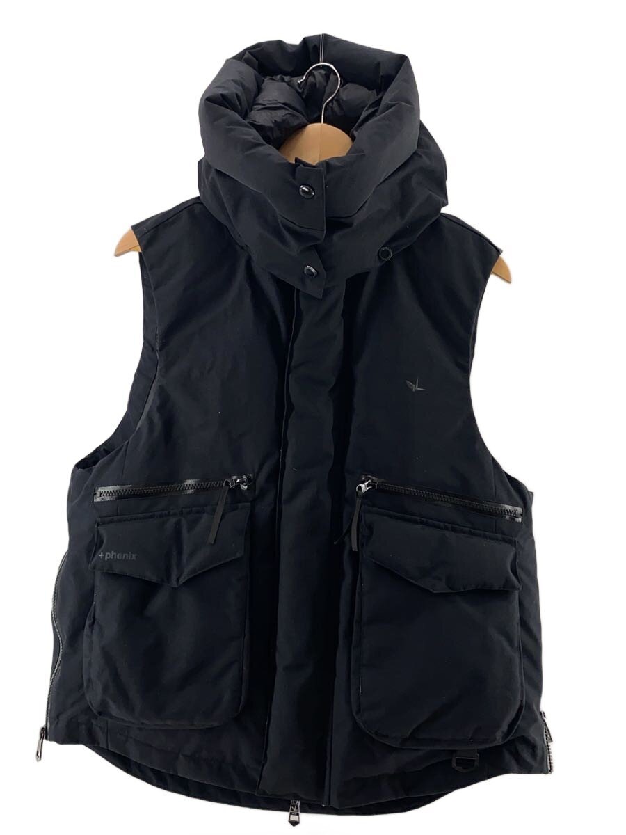 【中古】1piu1uguale3 RELAX◆フラップポケットダウンベス/M/ナイロン/BLK/無地/USO-23097【メンズウェア】