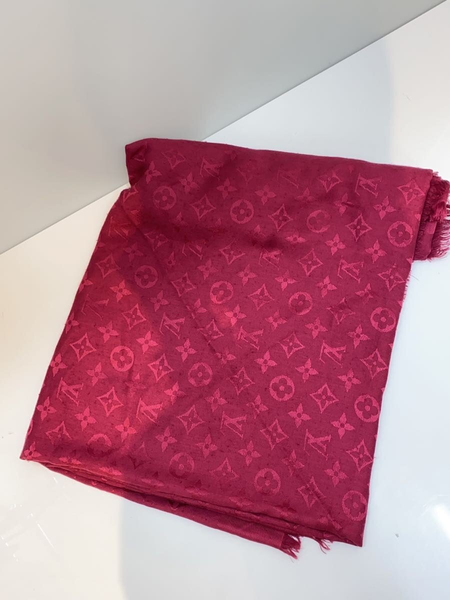 【中古】LOUIS VUITTON◆物質の状態思いめぐらす/袈裟/地絹/ボルドーワイン/モノグラム/レディース//【服飾雑貨他】