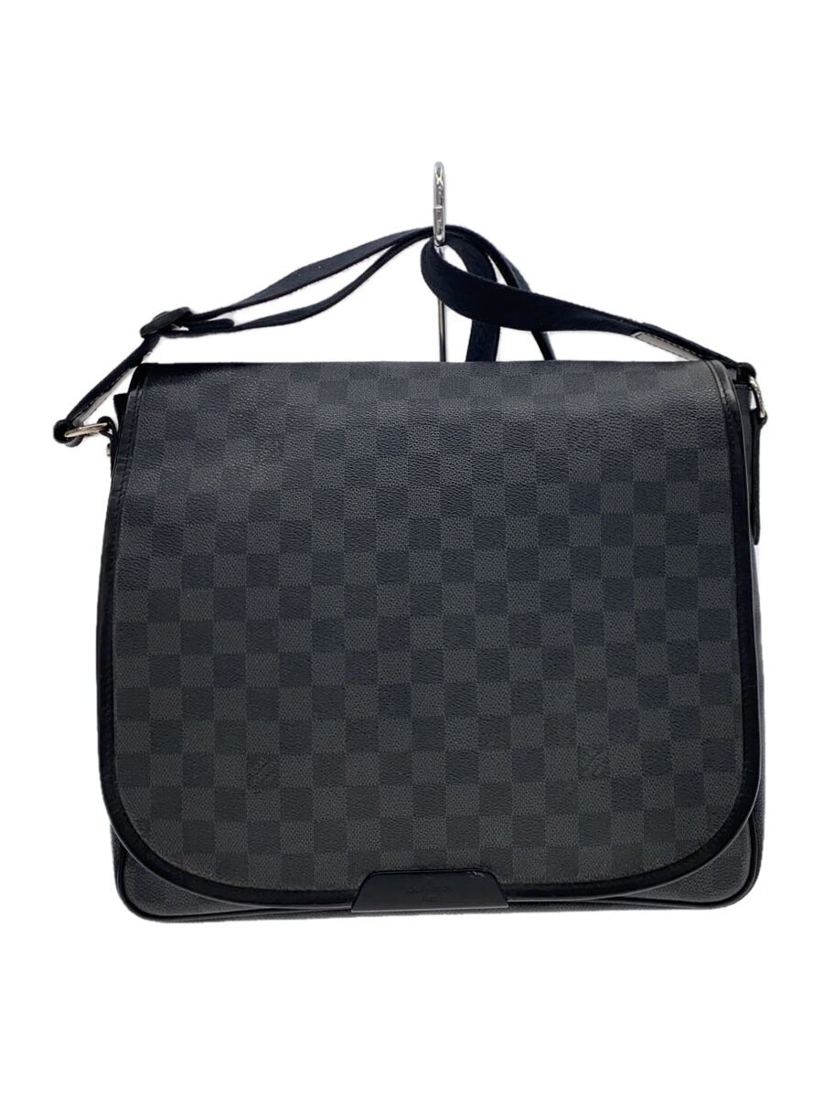 【中古】LOUIS VUITTON◆ダニエルMM_ダミエ・グラフィット_BLK/PVC/BLK【御徒面子】