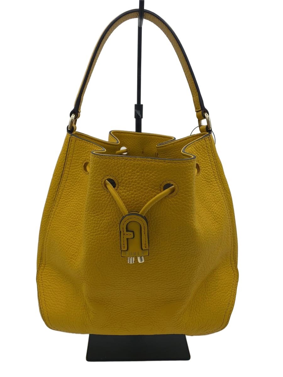 【中古】FURLA◆巾着/2WAY/ショルダーバッグ/レザー/YLW/WB00541/汚れ有/使用感有//【バッグ】｜2ｎｄ STREET 店