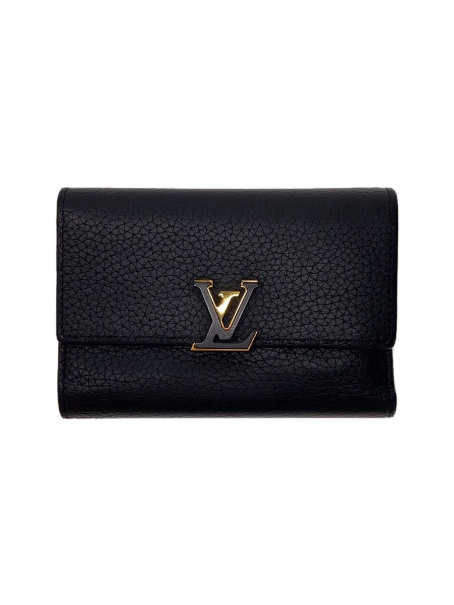 【中古】LOUIS VUITTON◆ポルト・フォイユ・カプシーヌ・コンパクト_パルナセア_BLK/牛革/BLK/レディース【服飾雑貨他】｜2ｎｄ STREET 店