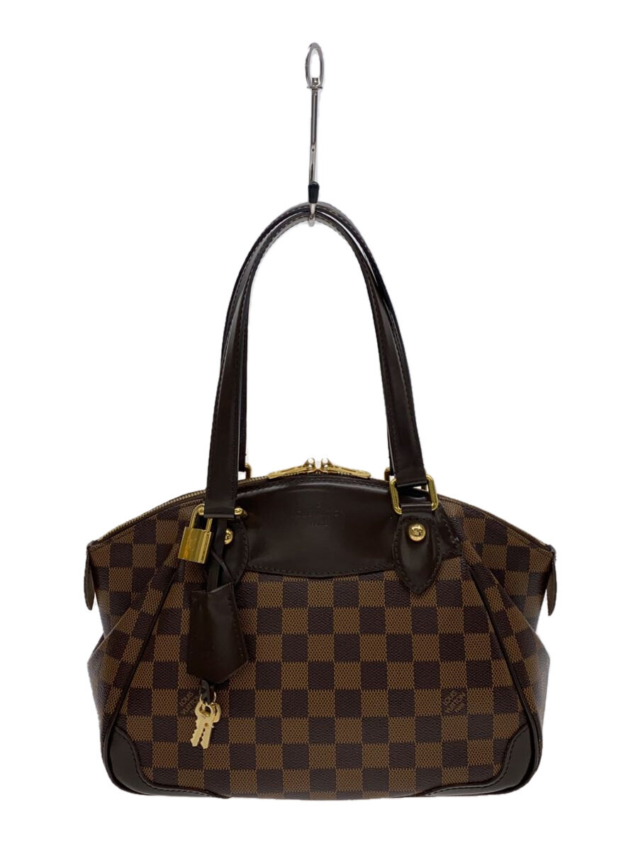【中古】LOUIS VUITTON◆ヴェローナPM_ダミエ・エベヌ_BRW/PVC/BRW【御徒面子】