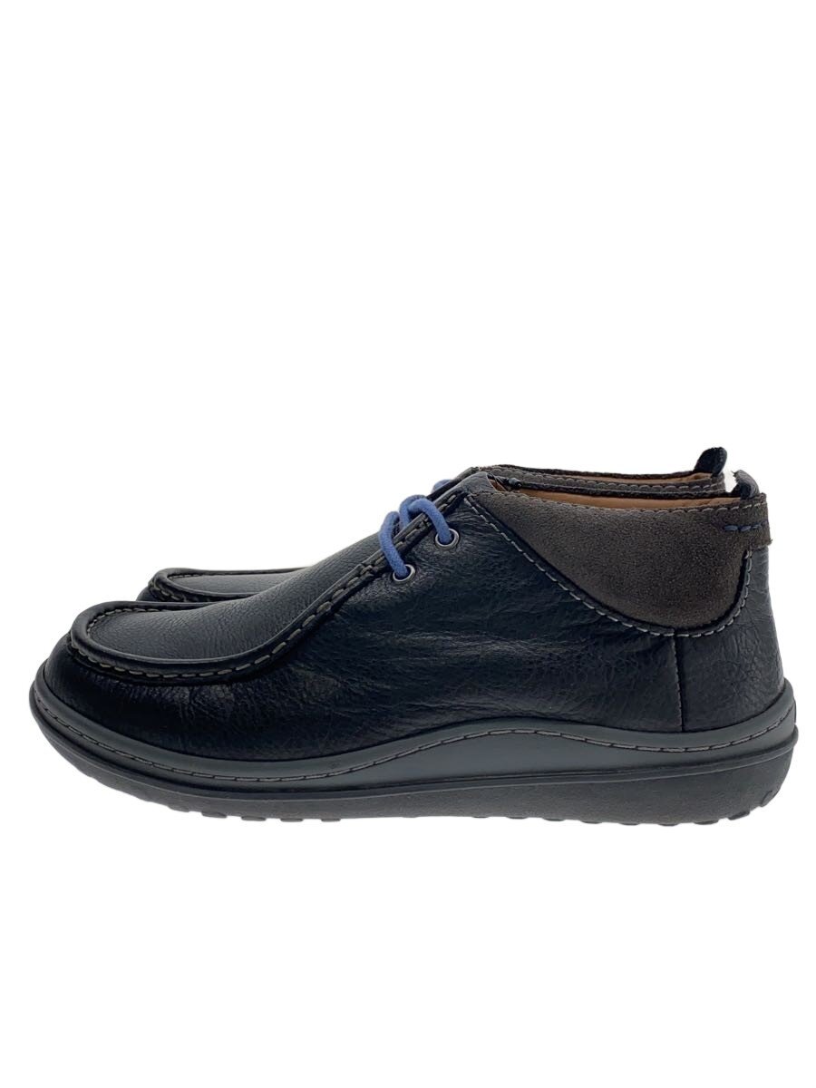 【中古】Clarks◆Gait Mid/シューズ/25.5珊/BLK/なめし革/261099377075【シューズ】