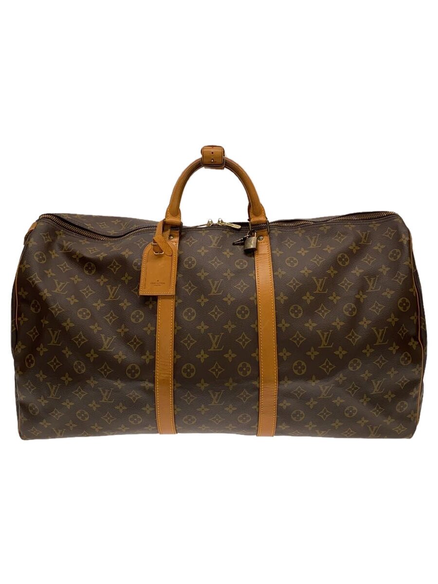 【中古】LOUIS VUITTON◆キーポル60_モノグラム・帆布_BRW/PVC/BRW【御徒面子】