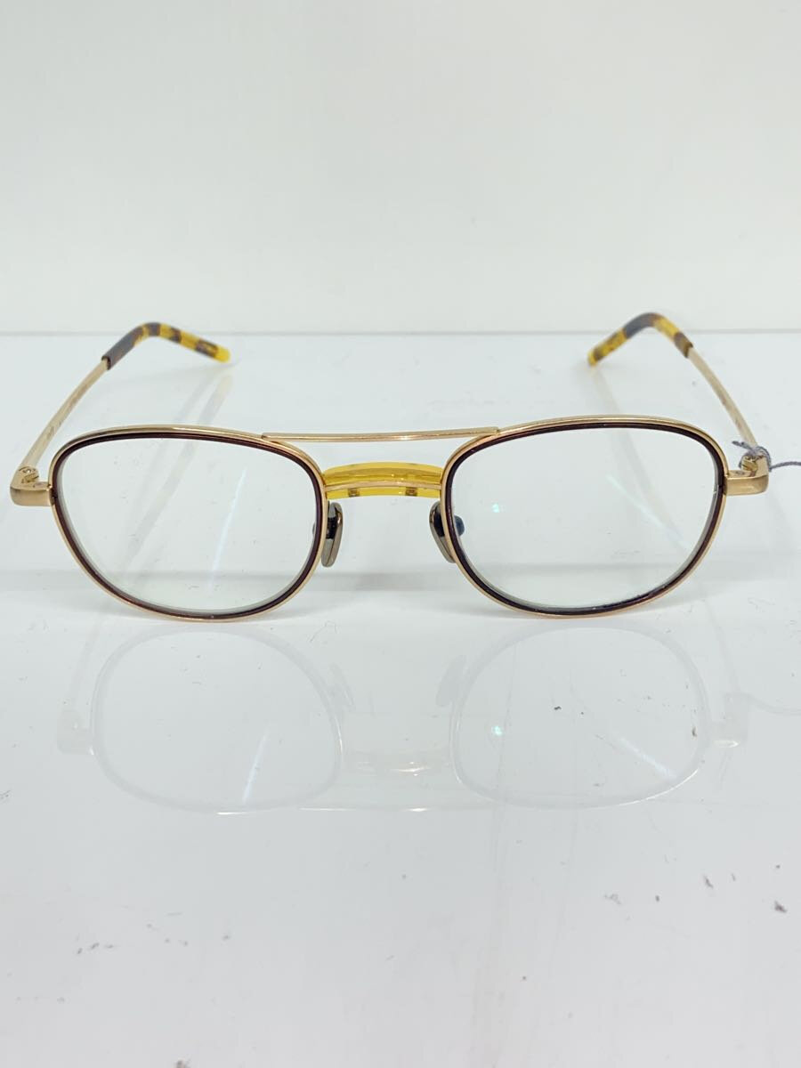 【中古】kearny◆james 黒眼鏡/ティアドロップ/チタン/ゴールド/せつ然たる/メンズ【服飾雑貨他】
