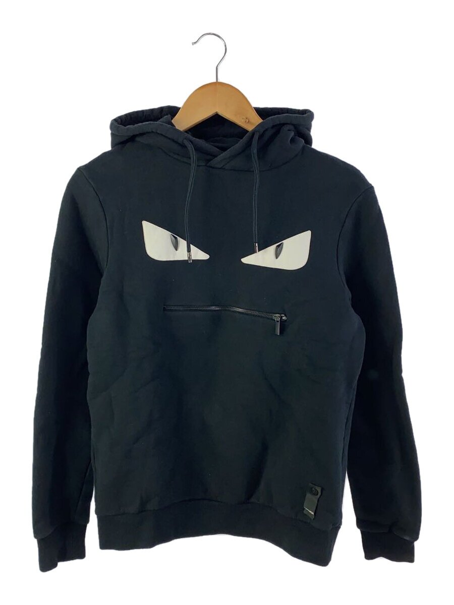 【中古】FENDI◆パーカー/44/綿織物/BLK【メンズウェア】