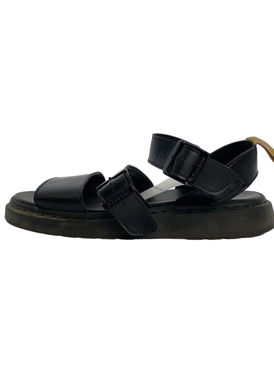 【中古】Dr.Martens◆サンダル/UK9/BLK/なめし革/CA004 CK11U【シューズ】