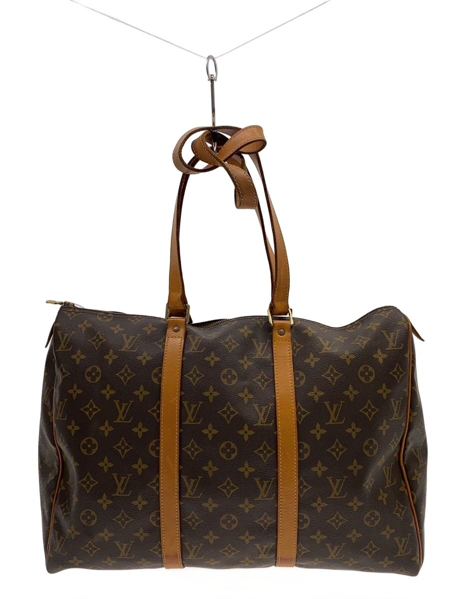 【中古】LOUIS VUITTON◆フラネリー45_モノグラム・キャンバス/M51115/PVC/BRW/内ポケットヒビ割れ有/ヌメ革劣【バッグ】｜2ｎｄ STREET 店