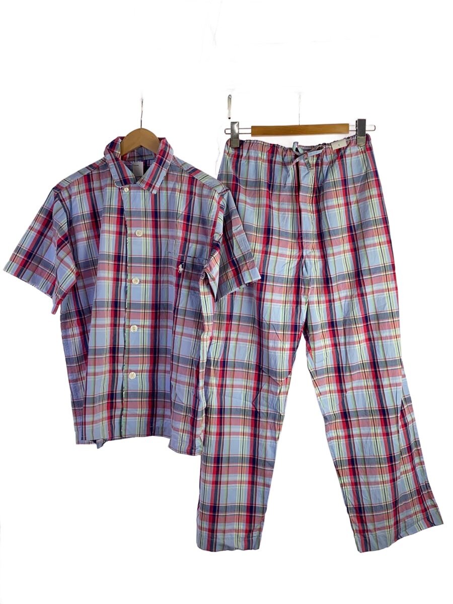 【中古】POLO RALPH LAUREN◆セットアップ/M/綿織物/BLU/照合のしるし【メンズウェア】