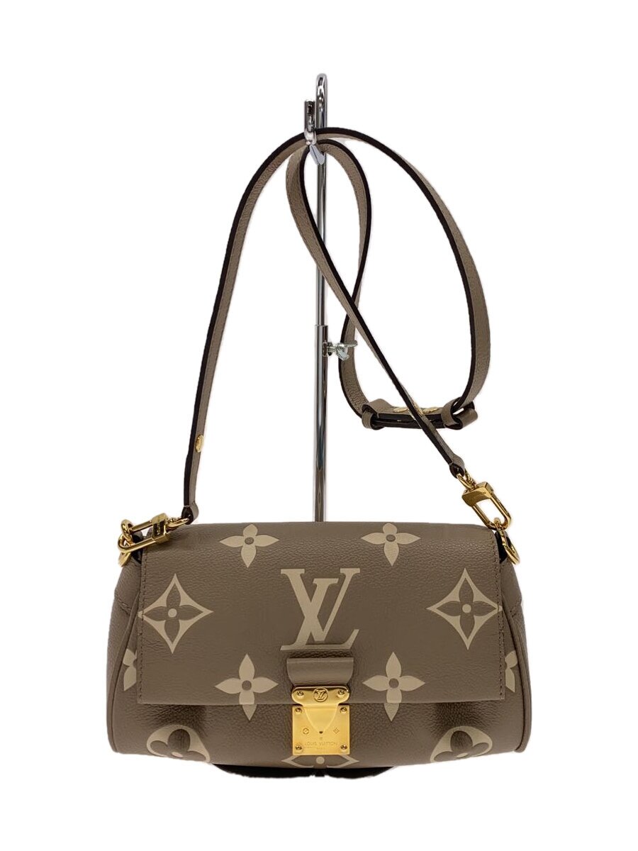【中古】LOUIS VUITTON◆フェイボリットNM_モノグラム・アン工業プラント_KHK/なめし革/BEG//【御徒面子】