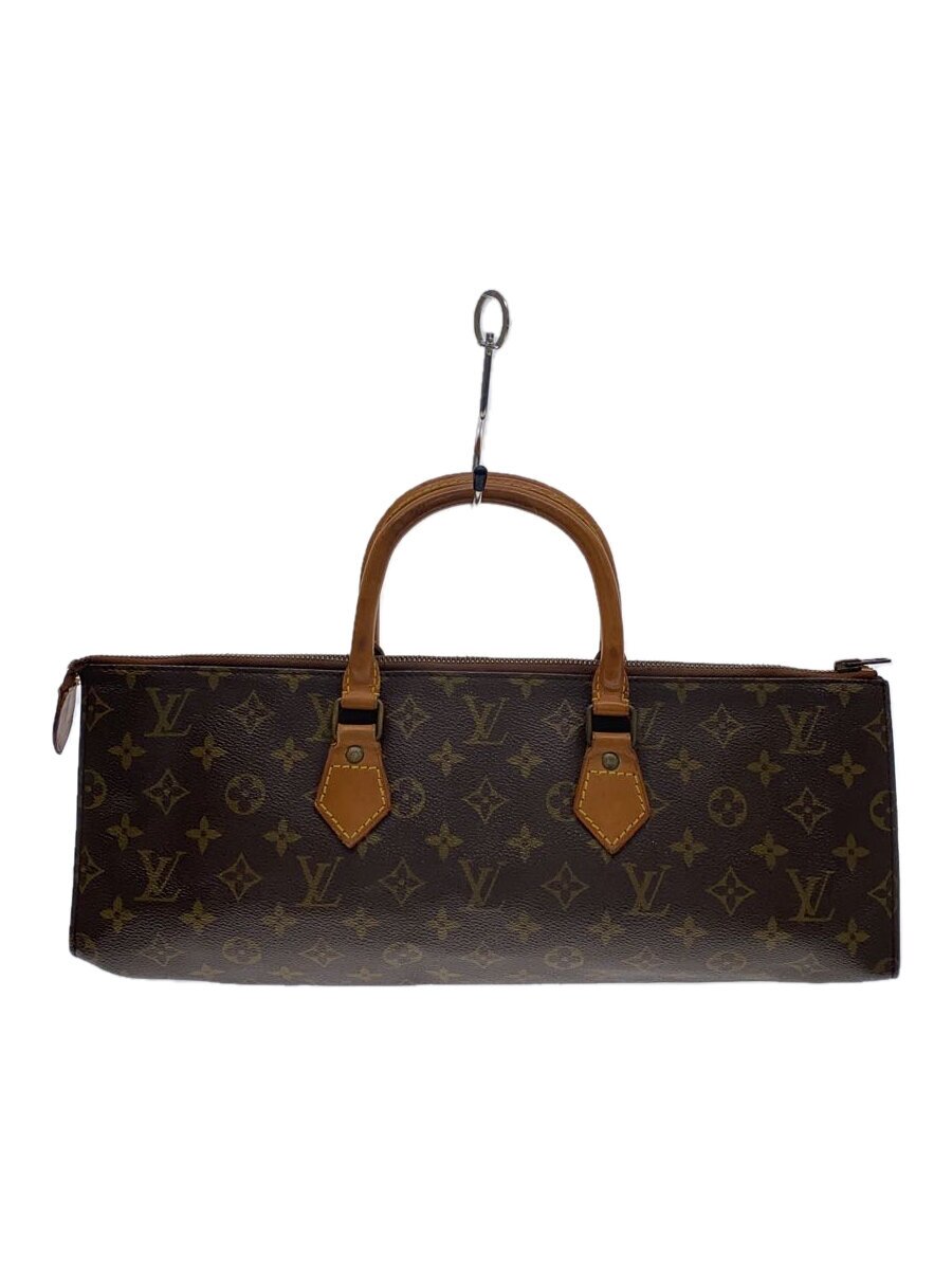 【中古】LOUIS VUITTON◆ポシェット・アクセソワール_モノグラム・帆布_BRW/PVC/BRW/M51980/赤銅色/赤銅色【御徒面子】