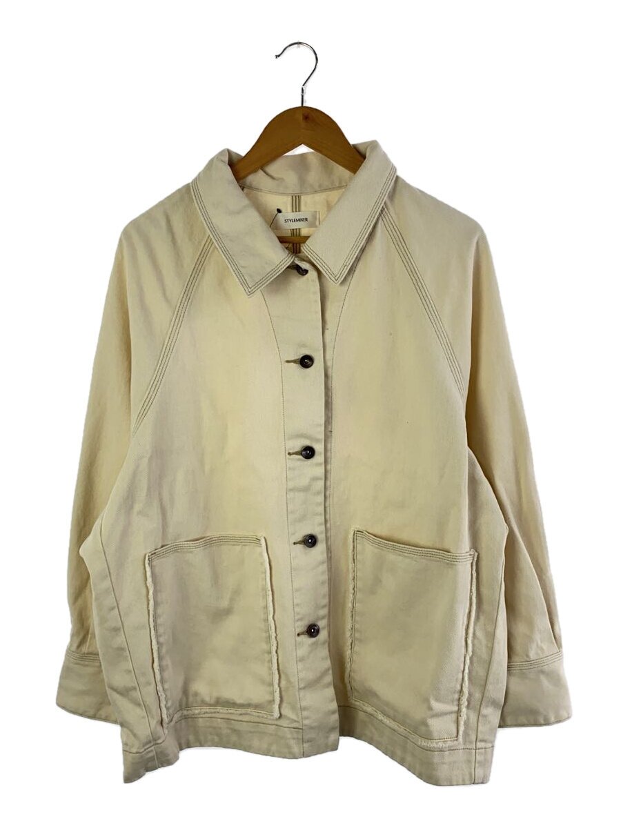 【中古】STYLEMIXER◆ジーンズ覆いかぶせるオール/Gジャン/FREE/綿織物/象牙色/無地/500ISS10-0841【レディース御召しもの】