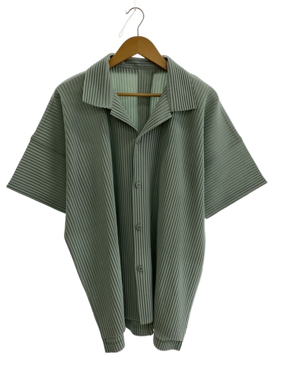 【中古】HOMME PLISSE ISSEY MIYAKE◆半袖プルオーバー/4/ポリエステル/BLU/HP53JJ072/MONTHLY COLORS : JULY///【メンズウェア】