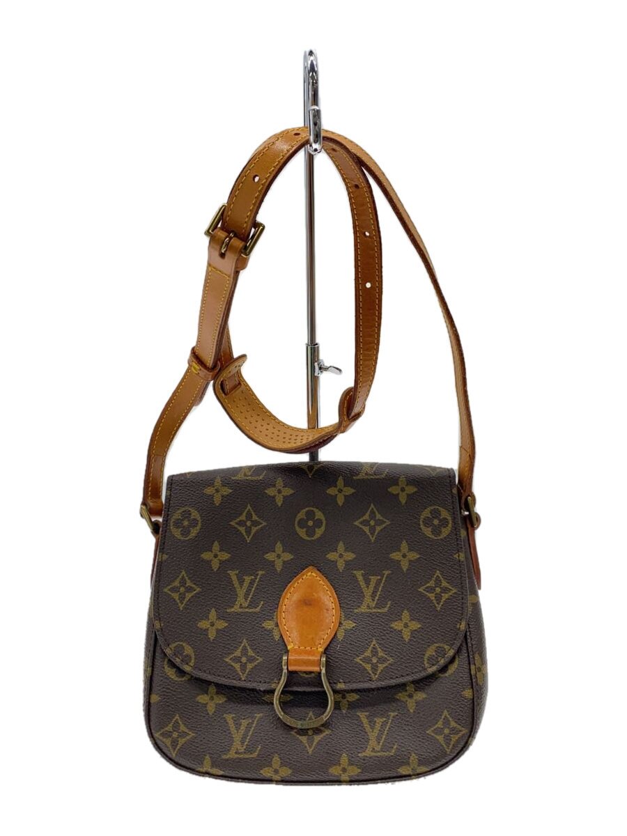 【中古】LOUIS VUITTON◆サンクルーMM_モノグラム・帆布_BRW/PVC/BRW【御徒面子】