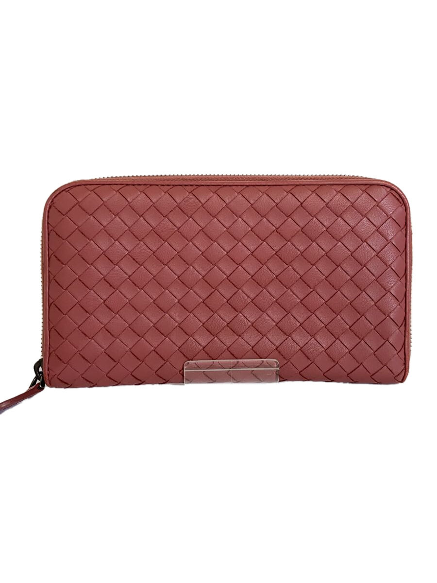 【中古】BOTTEGA VENETA◆長金入れ/なめし革/PNK/レディース/B06142568N//【服飾雑貨他】