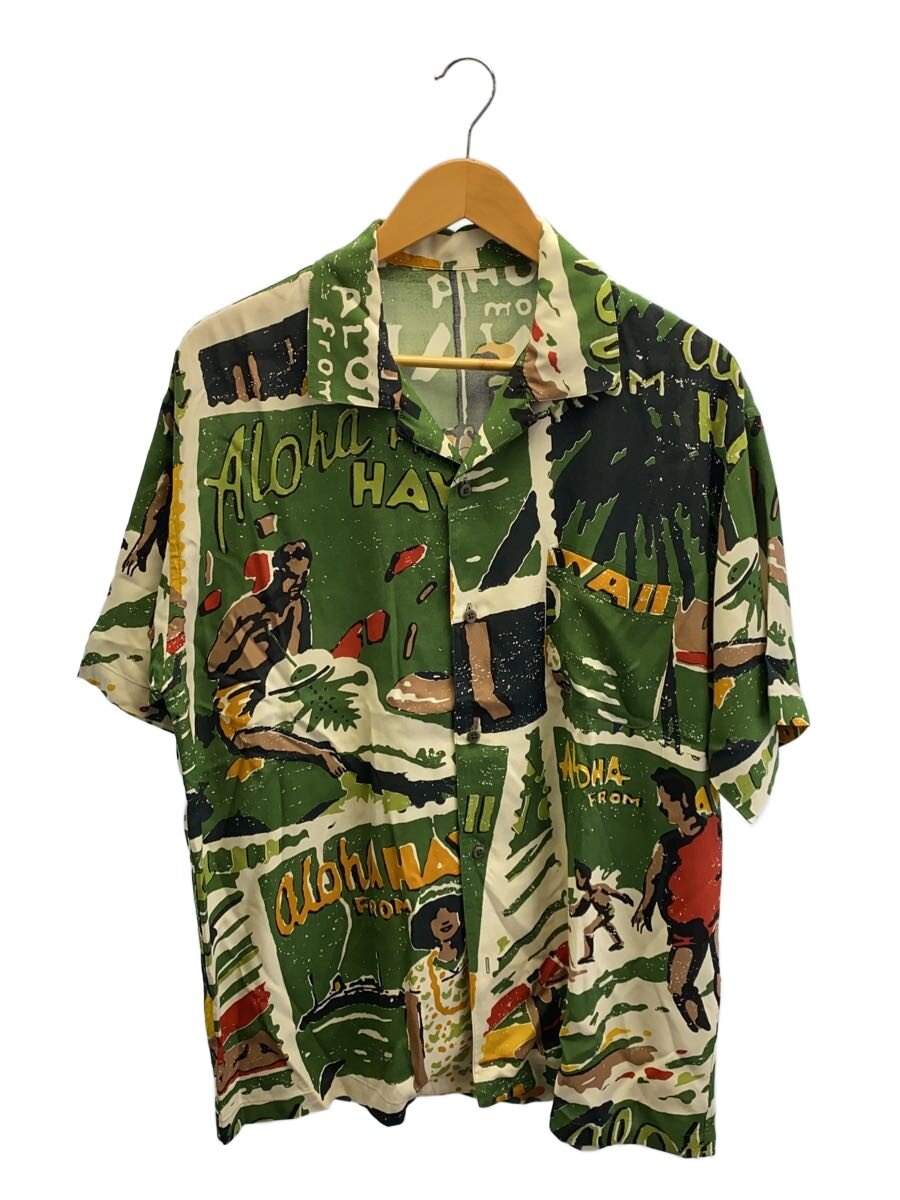 【中古】Porter Classic◆ハワイアンアウトドアアロハシャツ/S/人絹/緑であること/総柄/パソコン-024-3255【メンズウェア】