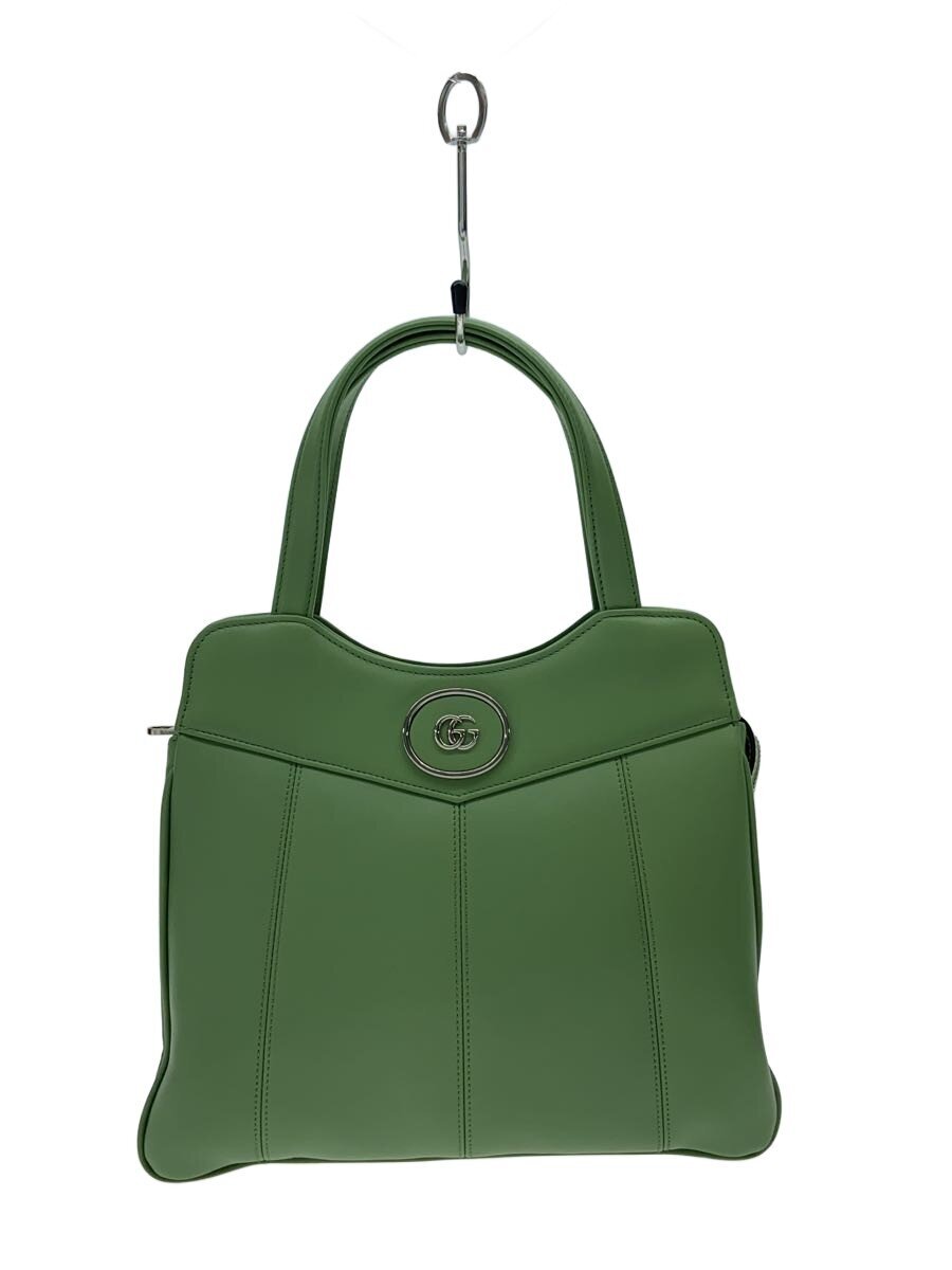 【中古】GUCCI◆ショルダーバッグ/なめし革/GRN/無地/745918【御徒面子】
