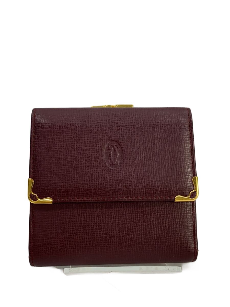 【中古】Cartier◆3つ折り紙入れ/--/BRD/レディース【服飾雑貨他】