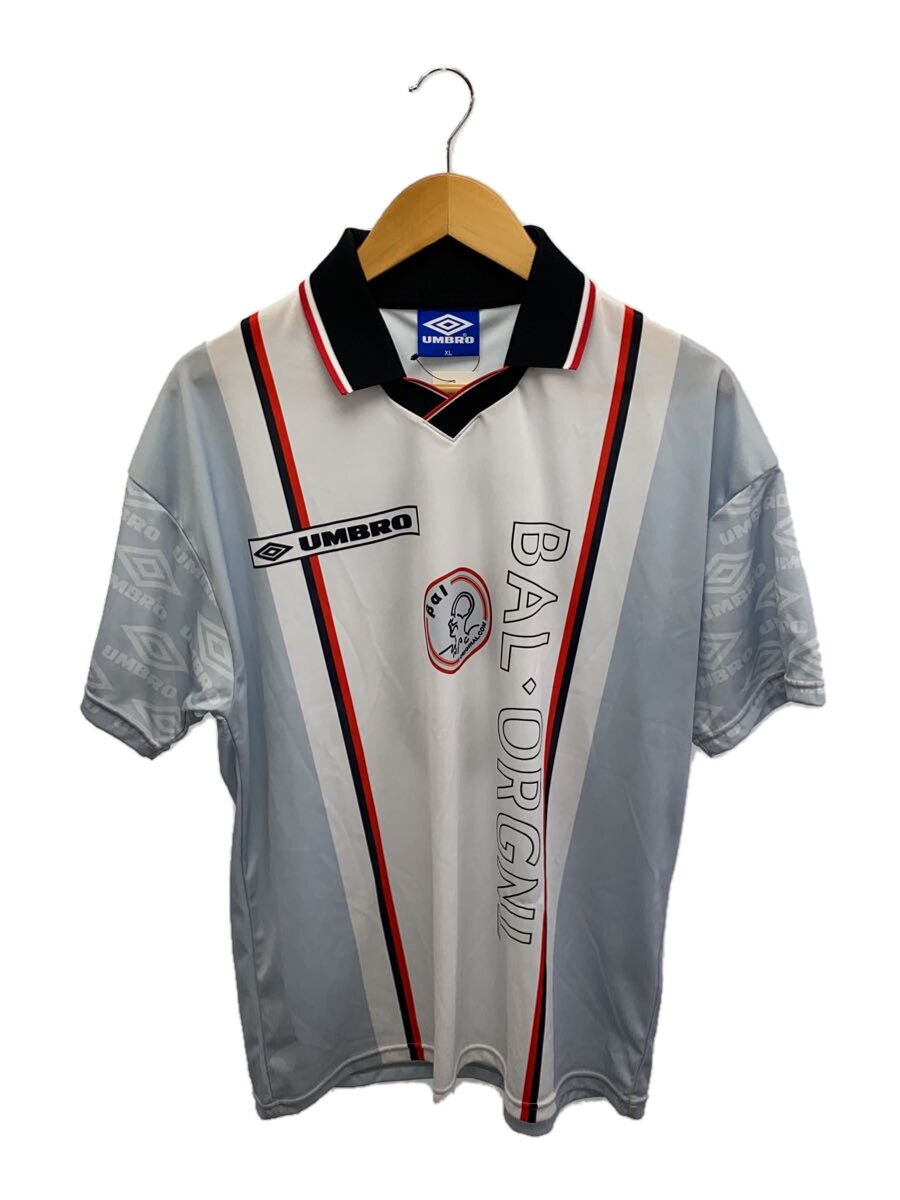 【中古】BAL◆BAL UMBRO SOCCER JERSEY/XL/ポリエステル/WHT/BAL-2052【メンズウェア】