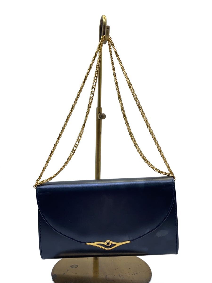 【中古】Cartier◆クラッチペダル御徒面子/なめし革/BLK/無地【御徒面子】