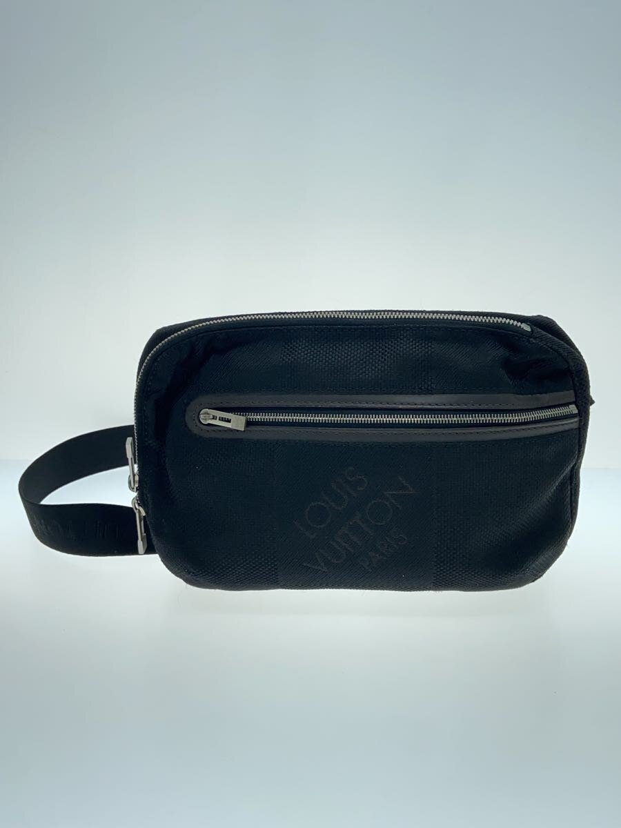 【中古】LOUIS VUITTON◆アルシェ_ダミエ・ジェアン_BLK/ナイロン/BLK//【御徒面子】