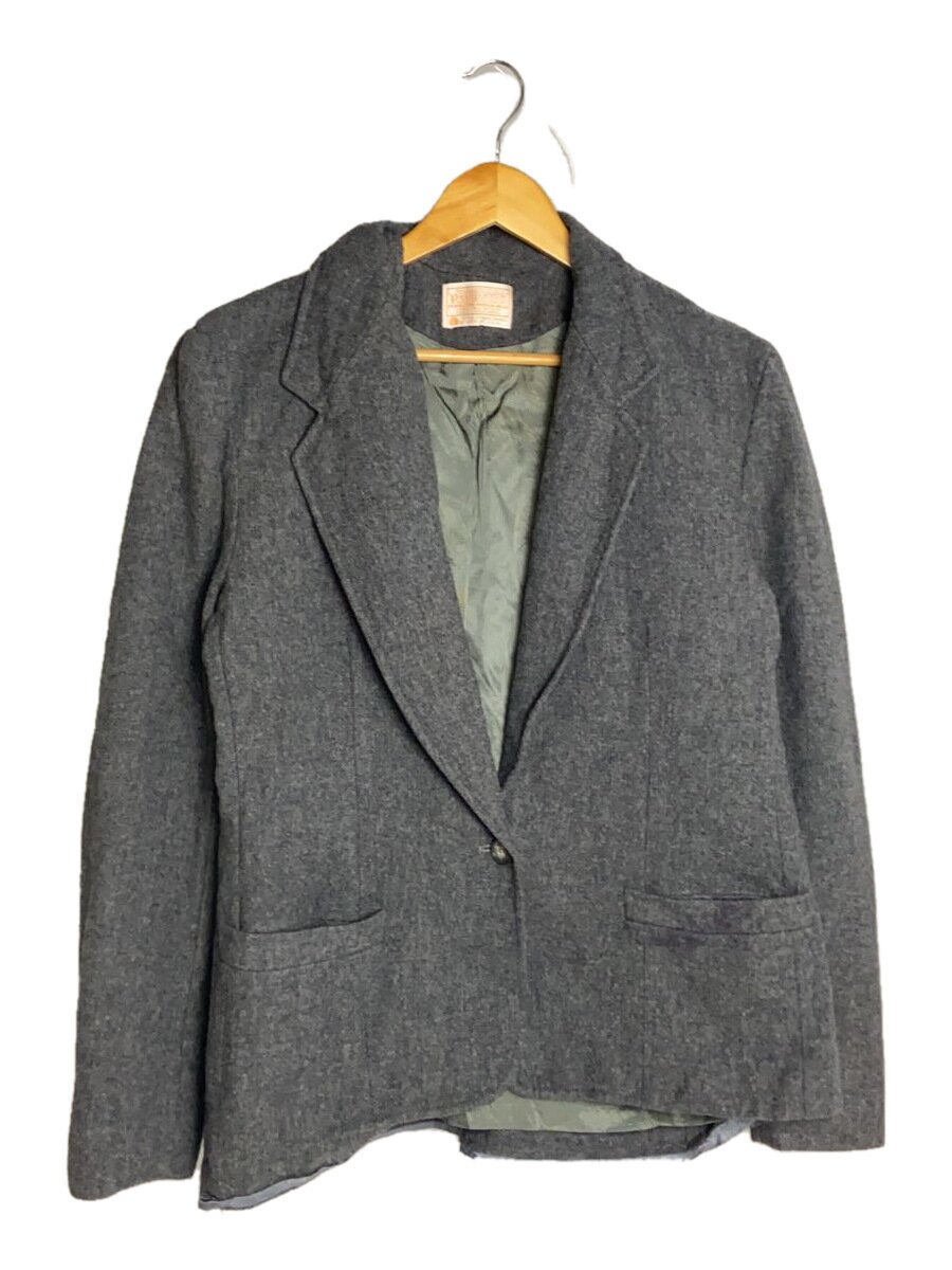【中古】PENDLETON◆70s/テーラードジャケット/16/羊毛/GRY【レディース御召しもの】