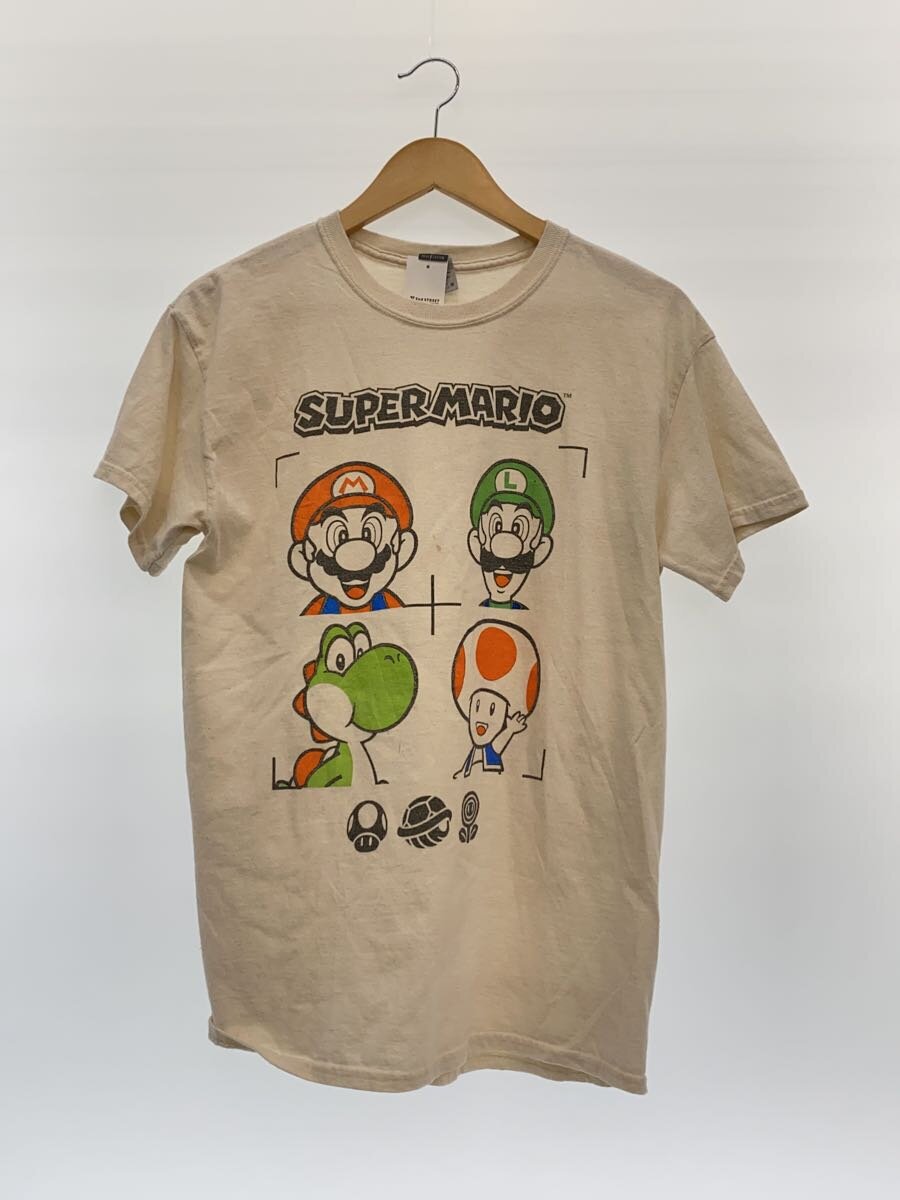 【中古】GILDAN◆プルオーバー/M/綿織物/BEG/supermario【メンズウェア】