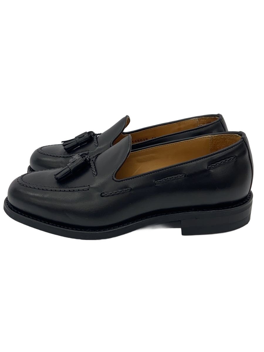 【中古】Berwick◆4340 BCDABK/タッセル/置き目毛皮/UK5.5/BLK/なめし革/4340【シューズ】