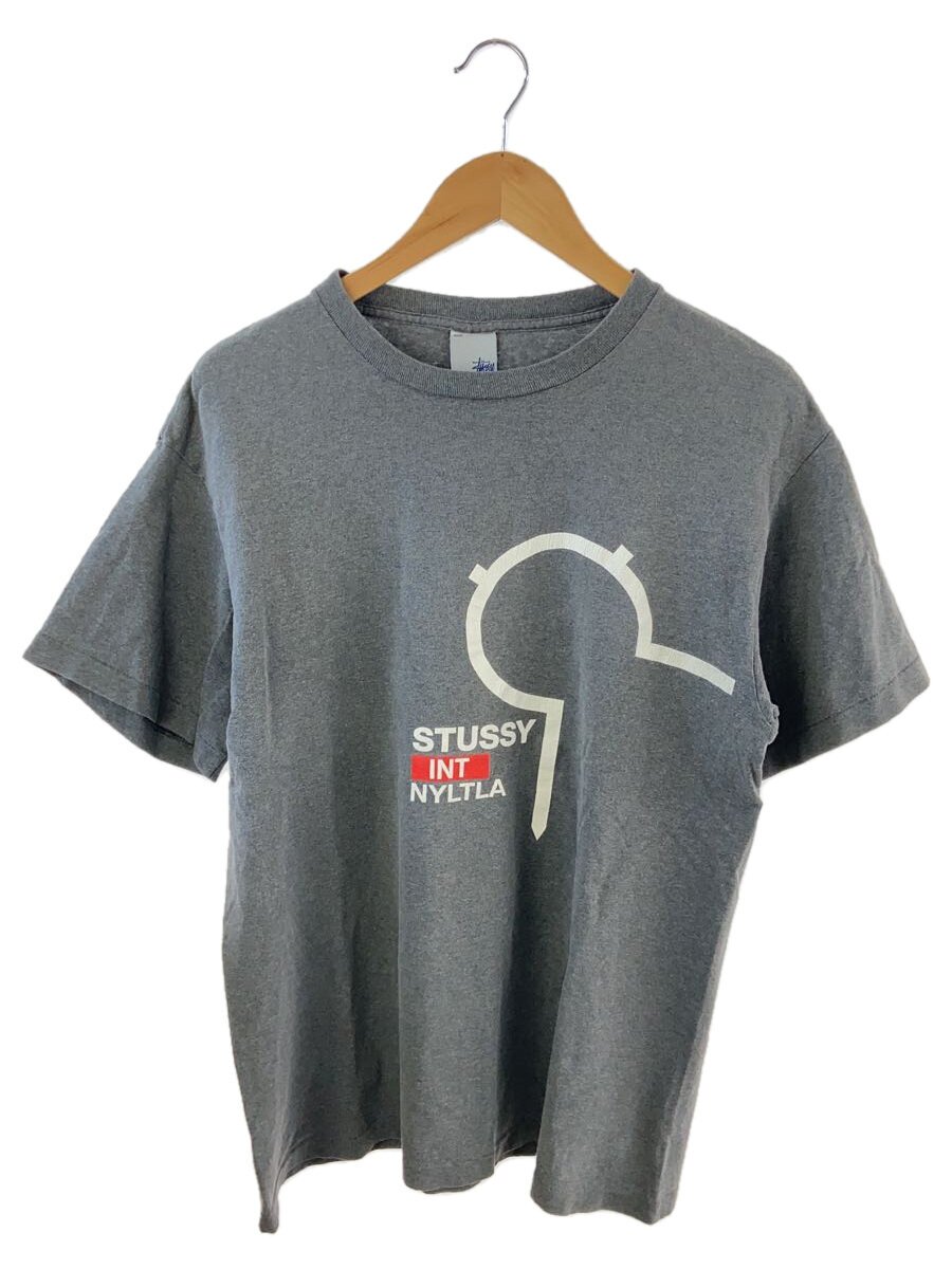 【中古】STUSSY◆プルオーバー/L/綿織物/GRY【メンズウェア】