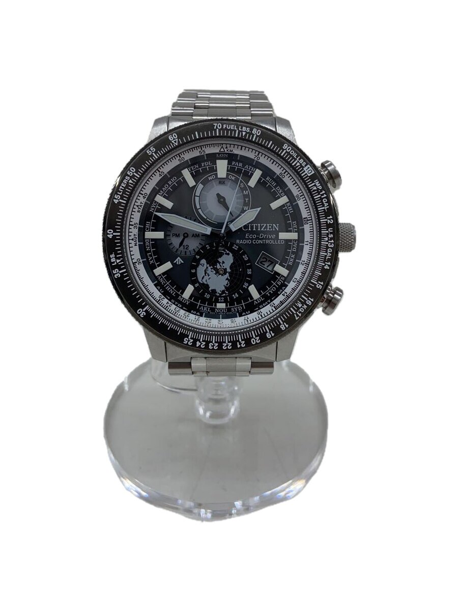 【中古】CITIZEN◆ソーラーウォッチ/アナログ/SLV/H864-006M001【服飾雑貨他】