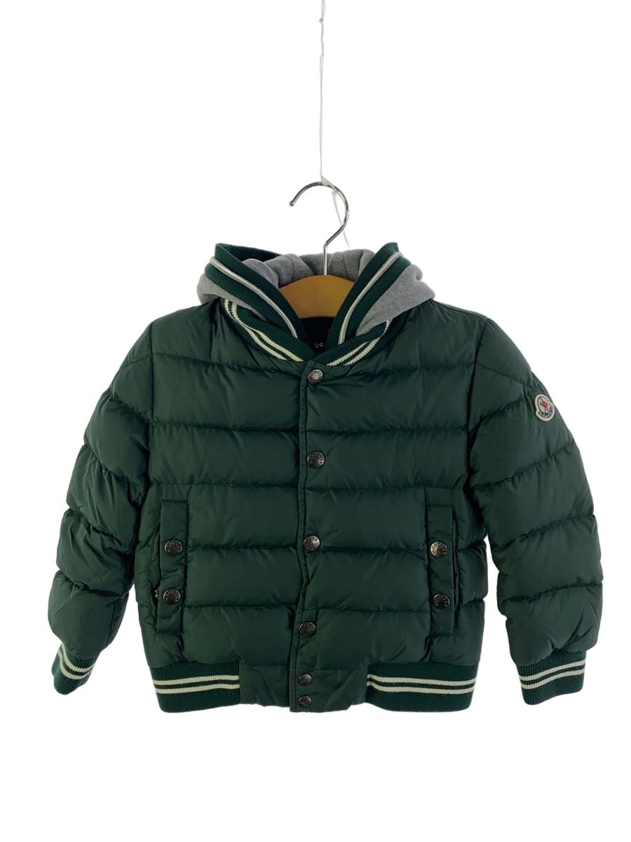 【中古】MONCLER◆上衣/100糎/ナイロン/GRN/AUBERIE GIUBBOTTO/ルーマニア製【キッズ】