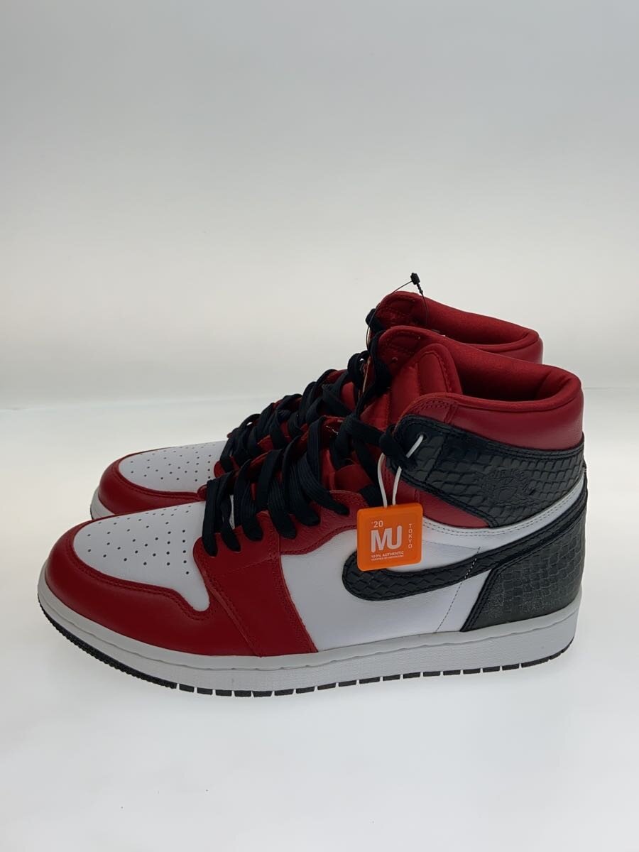 【中古】NIKE◆AIR JORDAN 1 RETRO HIGH OG_エアジョーダン 1 レトロ ご機嫌 OG/27.5珊/RED【シューズ】