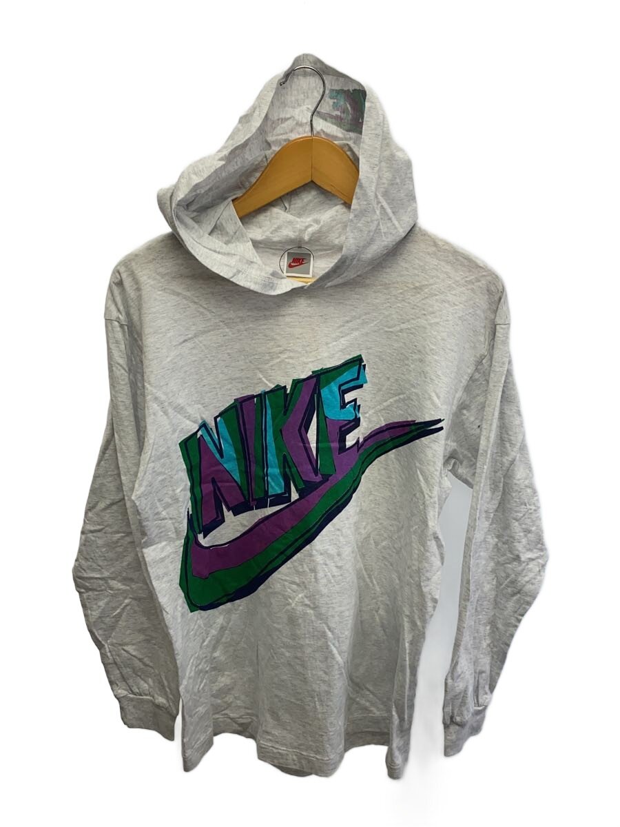 【中古】NIKE◆タグ付/デッド/90S/銀タグ/フードロンT/パーカー/M/コットン/GRY/無地【メンズウェア】|2nd STREET 店