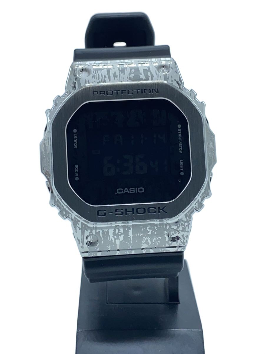 【中古】CASIO◆石英ウオッチ_G-SHOCK/デジタル/天然ゴム/BLK/BLK【服飾雑貨他】