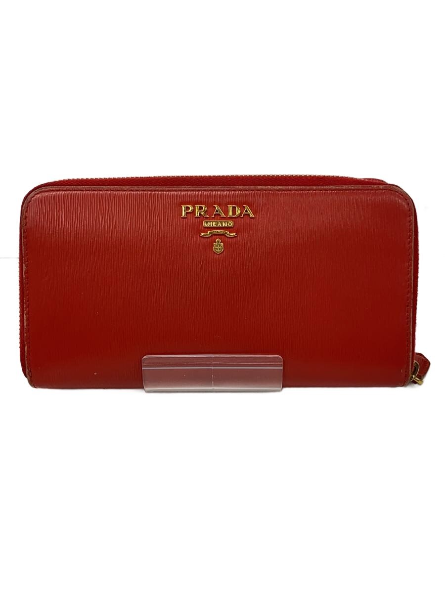 【中古】PRADA◆長サイフ/牛革/RED/レディース【服飾雑貨他】｜2ｎｄ STREET 店