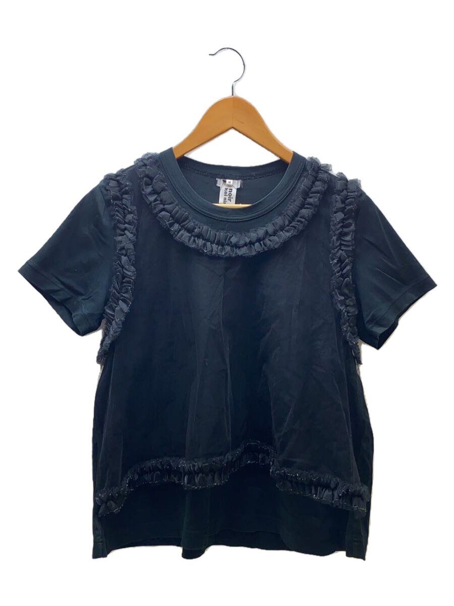 【中古】noir kei ninomiya◆ティーシャツ/M/--/BLK/無地/3G-T003//【レディース御召しもの】