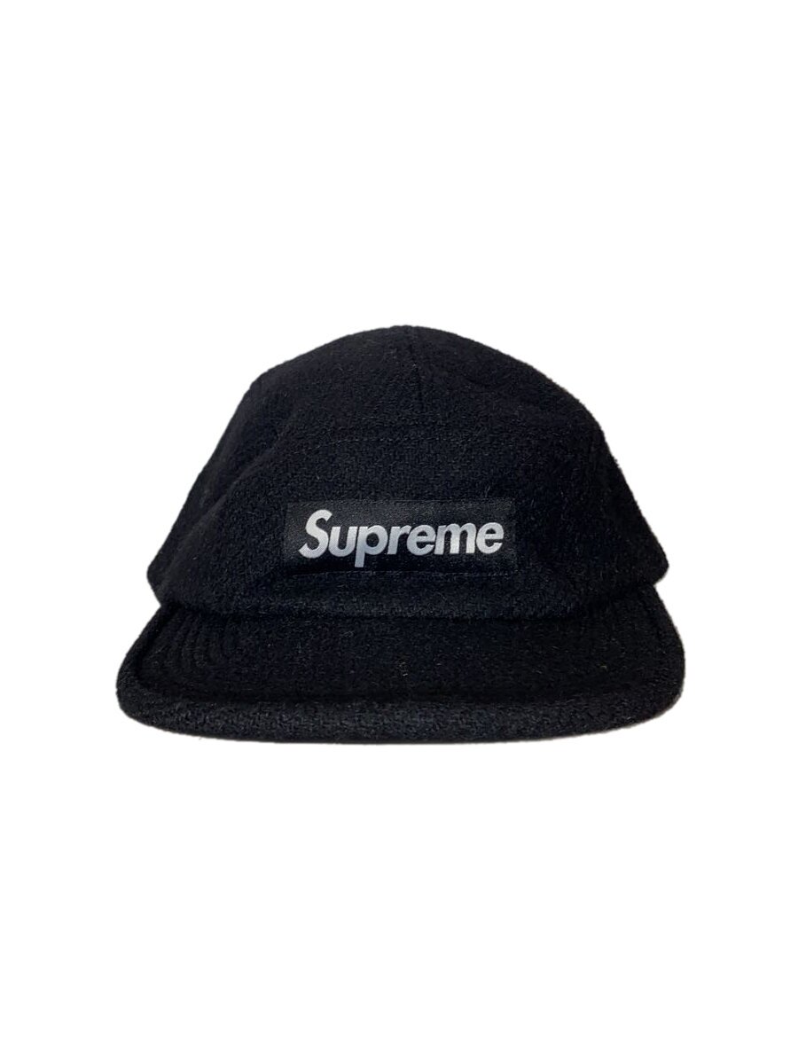 【中古】Supreme◆24AW/Wool Camp Cap/旗がしら/FREE/羊毛/BLK/メンズ【服飾雑貨他】