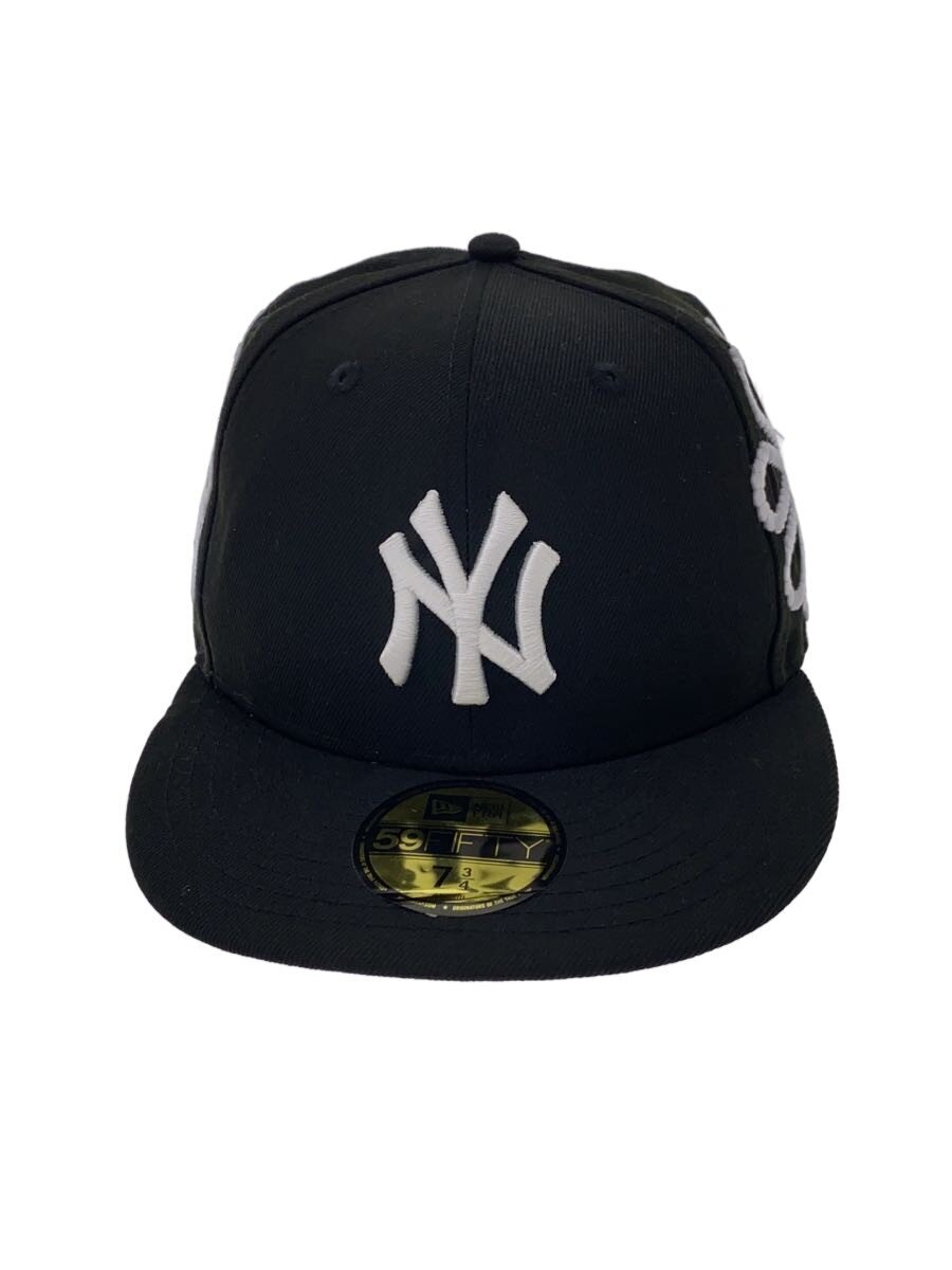 【中古】NEW ERA◆DIGITALGROUPI3/旗がしら/7 3/4/ポリエステル/BLK/花柄/メンズ【服飾雑貨他】