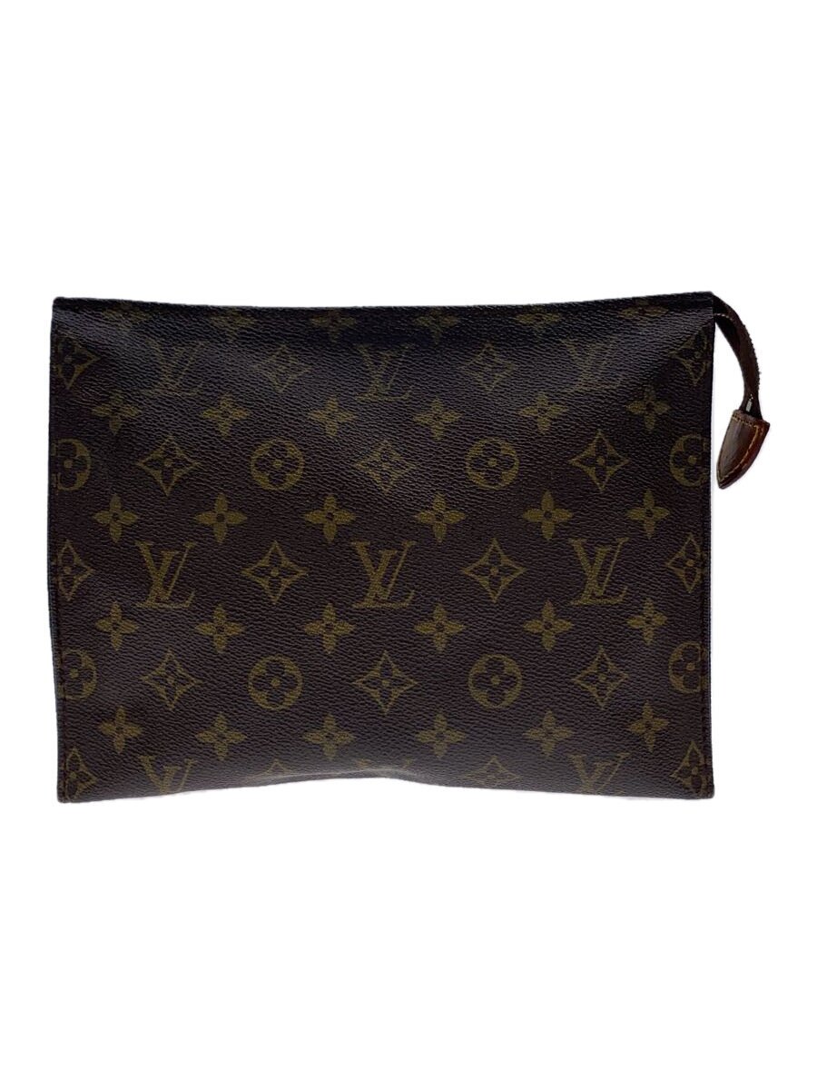 【中古】LOUIS VUITTON◆ポッシュ・トワレット26_モノグラム・帆布/PVC/BRW【御徒面子】