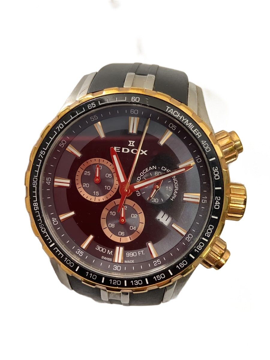 【中古】EDOX◆ウオッチ/アナログ/BLK/BLK/10226【服飾雑貨他】