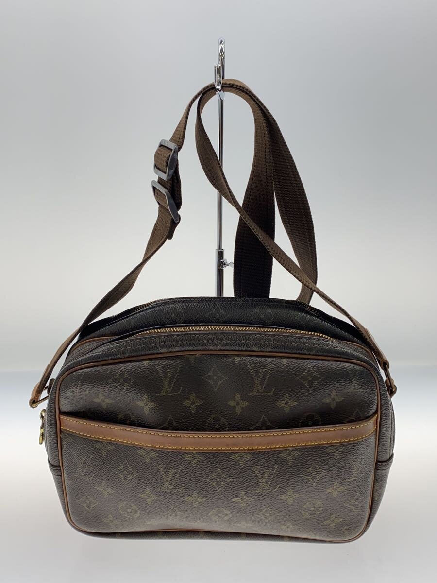 【中古】LOUIS VUITTON◆特派員PM_モノグラム・帆布_BRW/PVC/BRW【御徒面子】