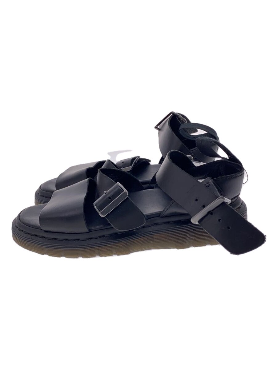 【中古】Dr.Martens◆サンダル/US6/BLK/なめし革【シューズ】