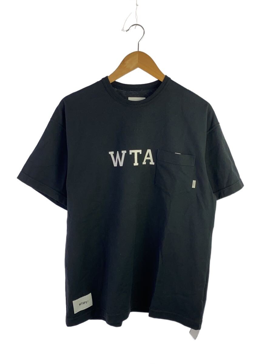 【中古】WTAPS◆DESIGN 01/SS/CTPL.COLLEGE/Tシャツ/2/コットン/BLK/231ATDT-CSM13//【メンズウェア】｜2ｎｄ STREET 店
