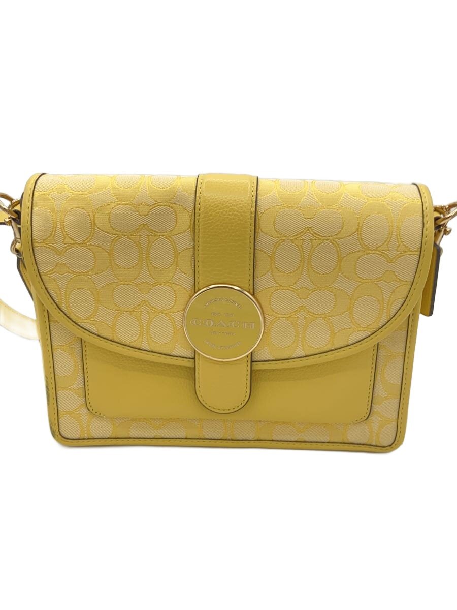 【中古】COACH◆ショルダーバッグ/キャンバス/YLW/総柄/C8307【バッグ】｜2ｎｄ STREET 店
