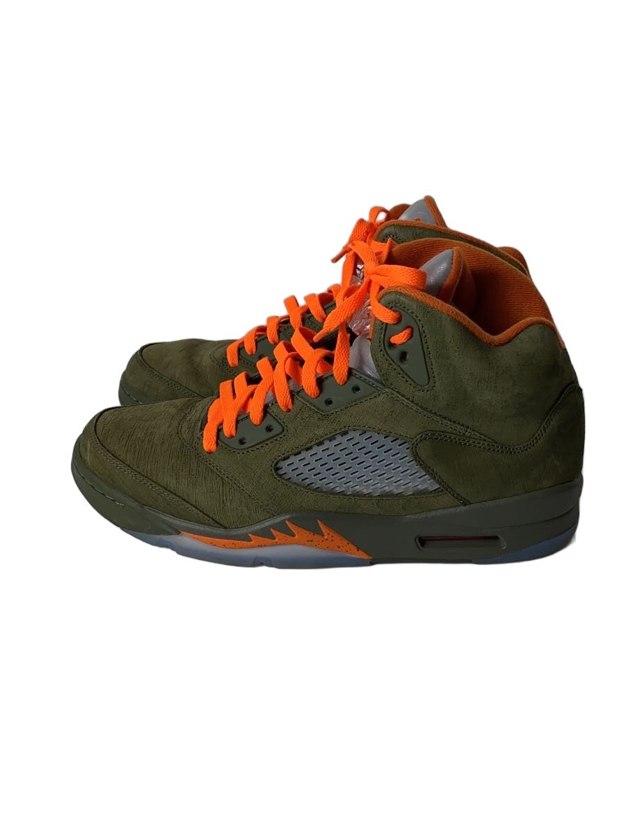【中古】NIKE◆AIR JORDAN 5_エアジョーダン 5/28糎/KHK【シューズ】