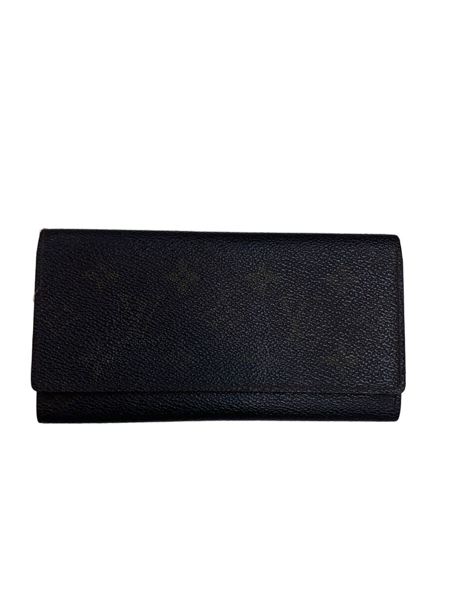【中古】LOUIS VUITTON◆ポルトフォイユカルトクレディ/長財布/モノグラム/BRW/レディース【服飾雑貨他】