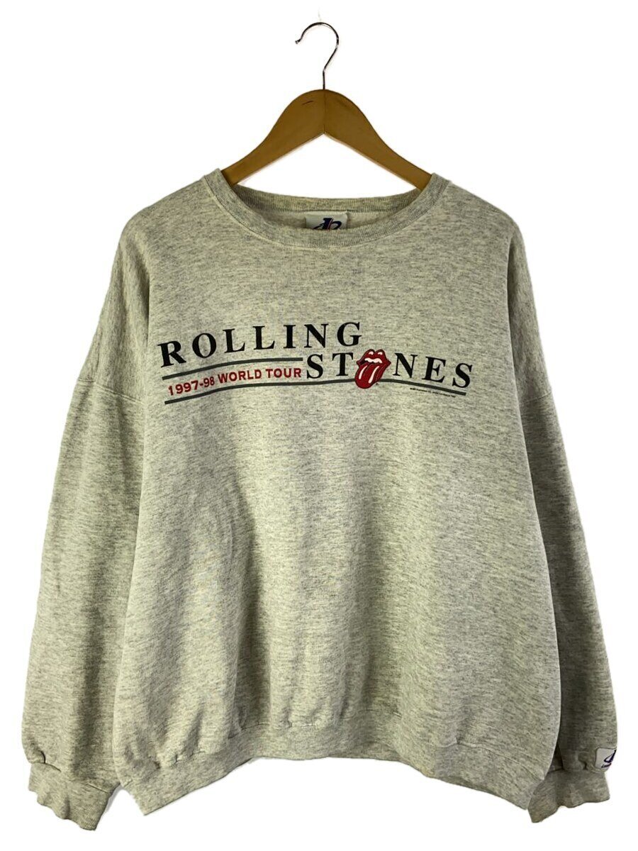 【中古】LOGO ATHLETIC◆流汗/XL/綿織物/The Rolling Stones 1997-98 WORLD TOUR/襟ヨレ汚れた状態【メンズウェア】