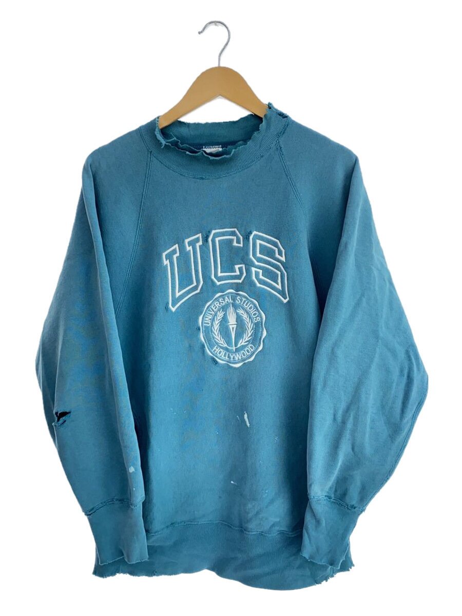 【中古】Champion◆90s/reverse weave/XL/コットン/BLU/サイドポケット/UCS/刺繍【メンズウェア】｜2ｎｄ STREET 店