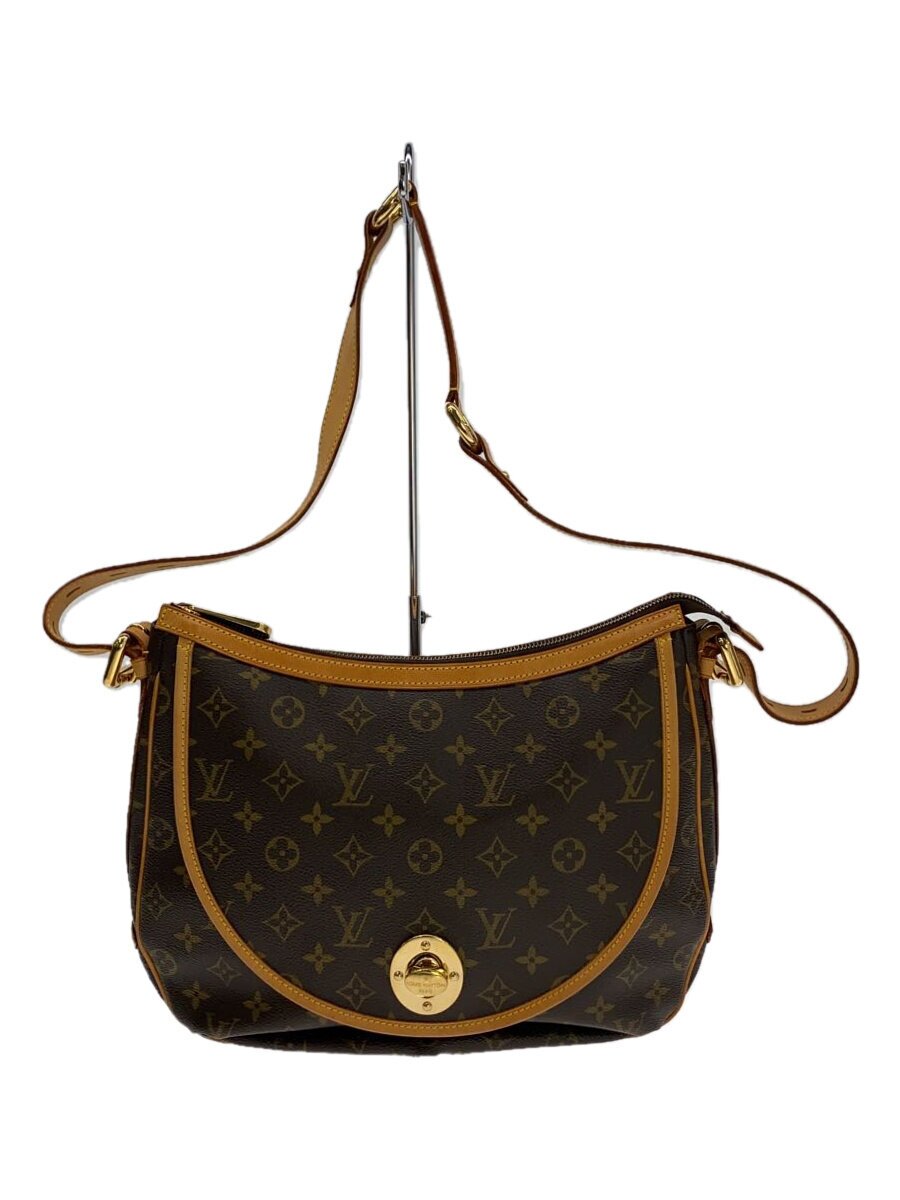 【中古】LOUIS VUITTON◆トゥラムGM_モノグラム・帆布_BRW/PVC/BRW【御徒面子】