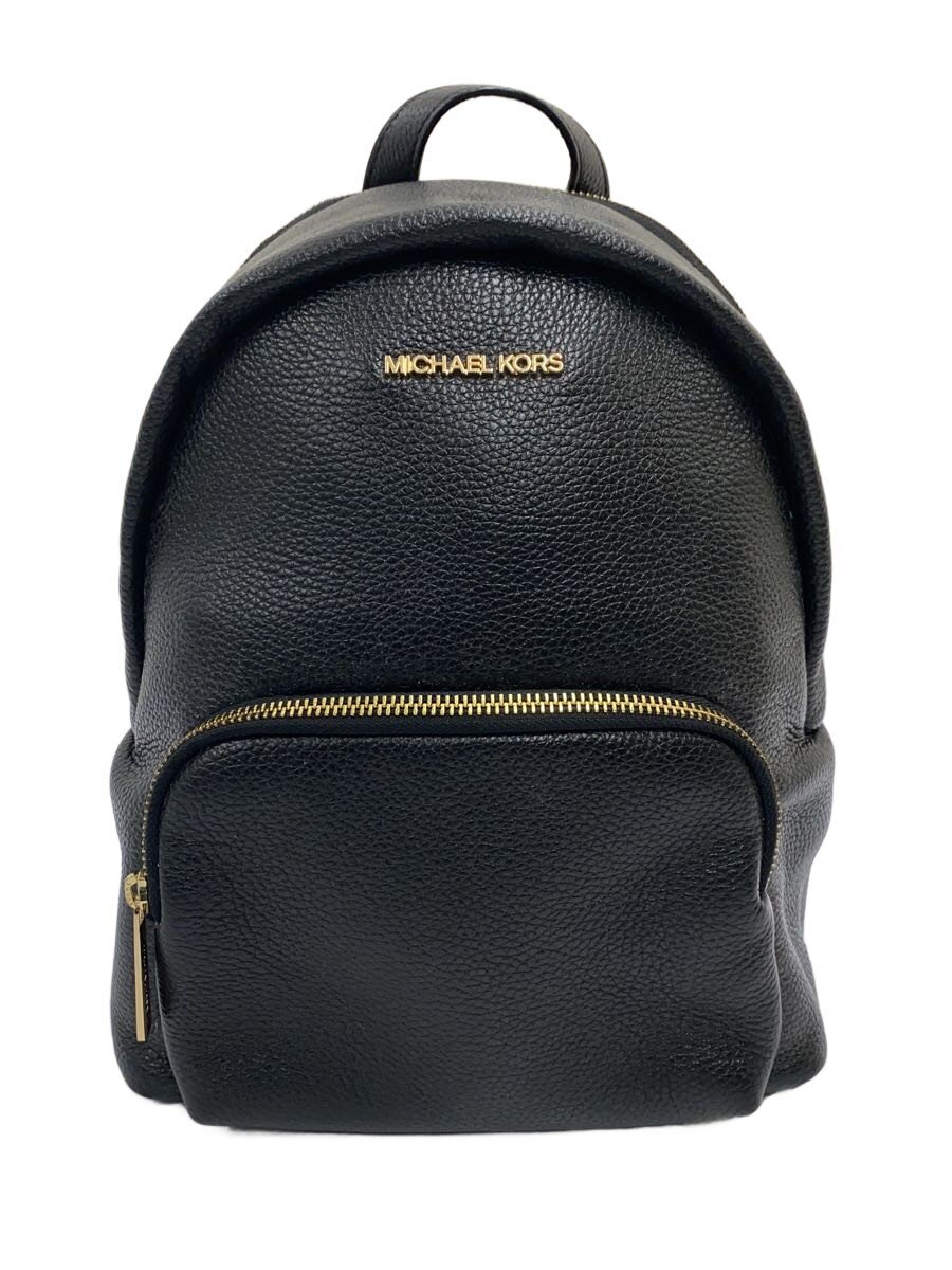 【中古】MICHAEL KORS◆背嚢/なめし革/BLK/35F0GERB2L【御徒面子】